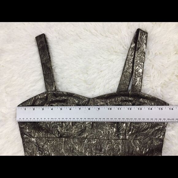 Marc New York Gold & Black Dress 2 - Picture 3 of 8